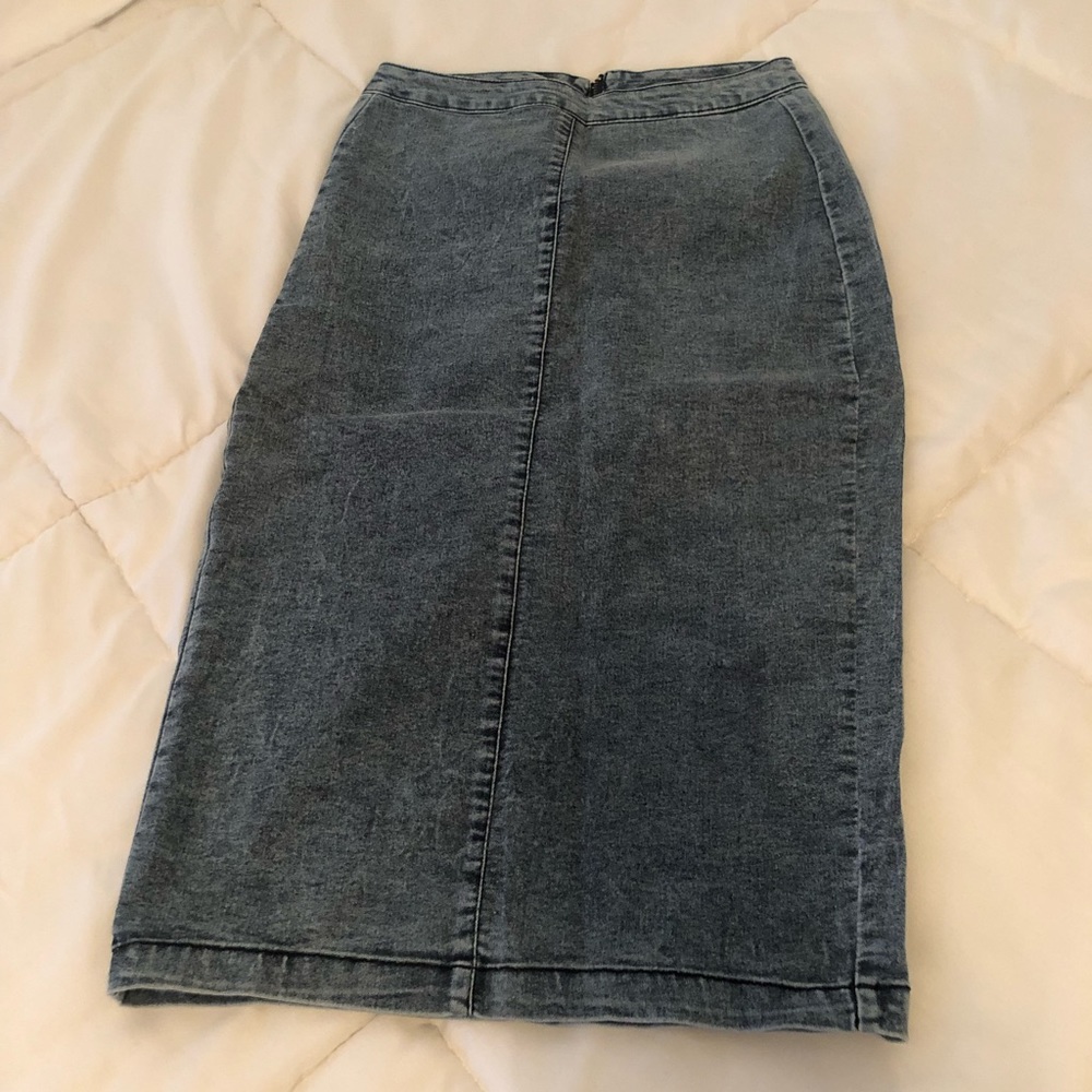 Jean Pencil Skirt